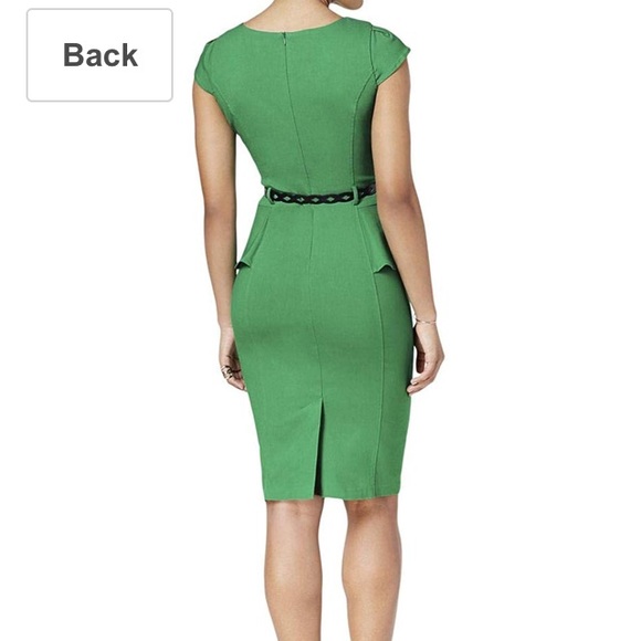 XOXO Juniors' Belted Peplum Dress - Picture 2 of 6